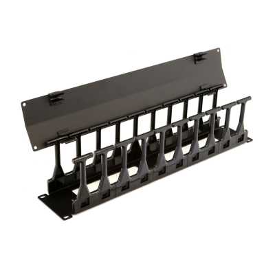 Кабельный органайзер Hyperline CMF-2U-FPL106-MCOV-RAL9005