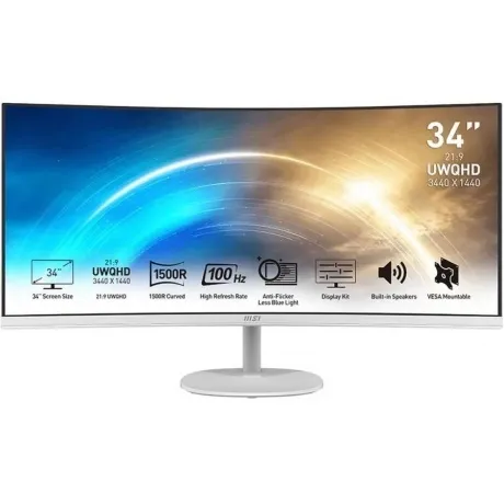 Монитор MSI 34" PRO MP341CQW White (9S6-3PB2CT-025) в Санкт-Петербурге