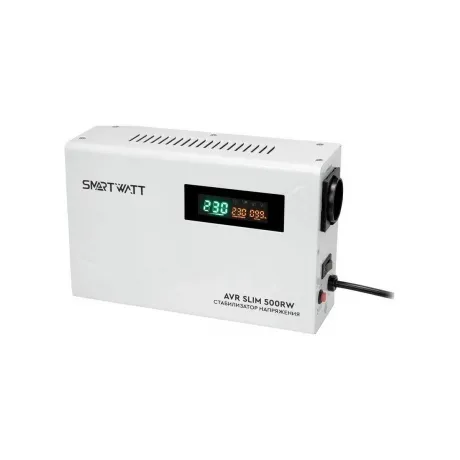 Стабилизатор напряжения Smartwatt AVR Slim 500RW 500ВА белый в Санкт-Петербурге