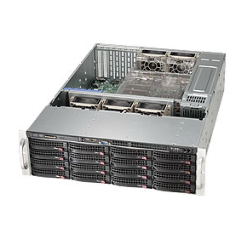 Корпус SuperMicro CSE-836BE1C-R1K23B Black 16xHotSwap SAS/SATA, WIO 1200W HS 3U RM (268900)