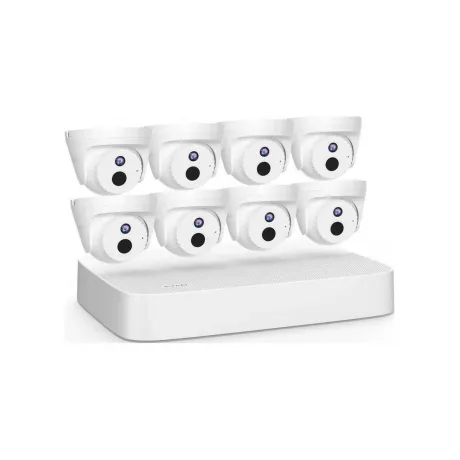 Tenda K8P-4CR Система видеонаблюдения, 8 купольных IP-камеры и видеорегистратор, 2560x1440, 25 кадр./сек, CMOS, 4Мп, PoE, ночная съемка, датчик движения в Санкт-Петербурге