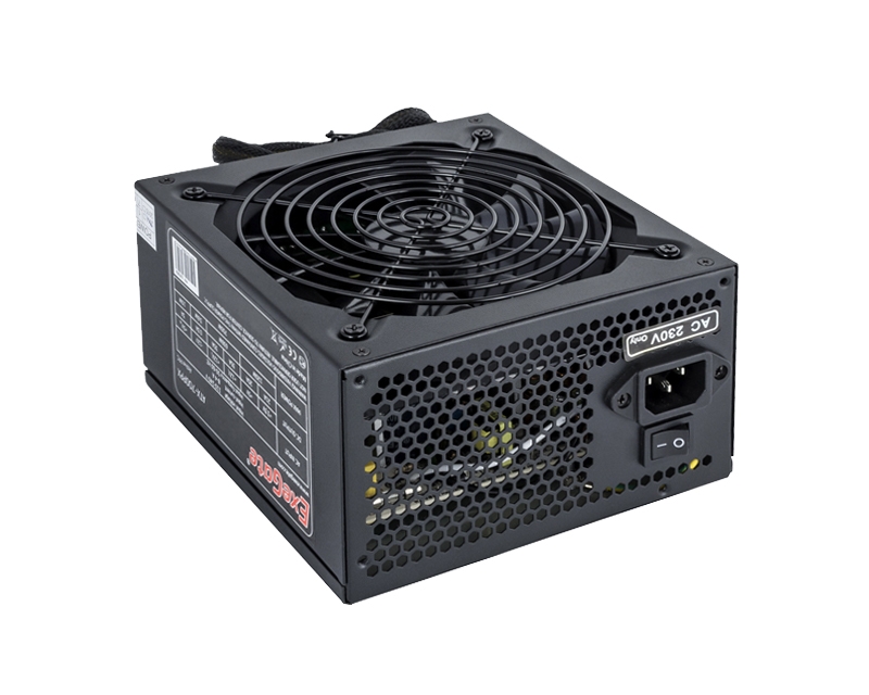 Exegate EX220362RUS-S Блок питания 700PPX RTL, ATX, SC, black, APFC,14cm,24p+(4+4)p, PCI-E, 5*SATA, 4*IDE, FDD + кабель 220V с защитой от выдергивания