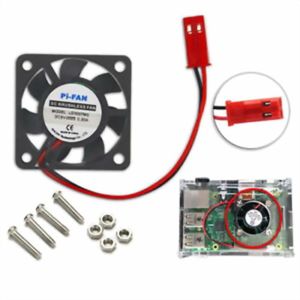 RA003 Вентилятор ACD 3010 Fan (30*30*10mm) w/ Screw and Nut for Raspberry Pi 3 B/B+ (RASP1742)