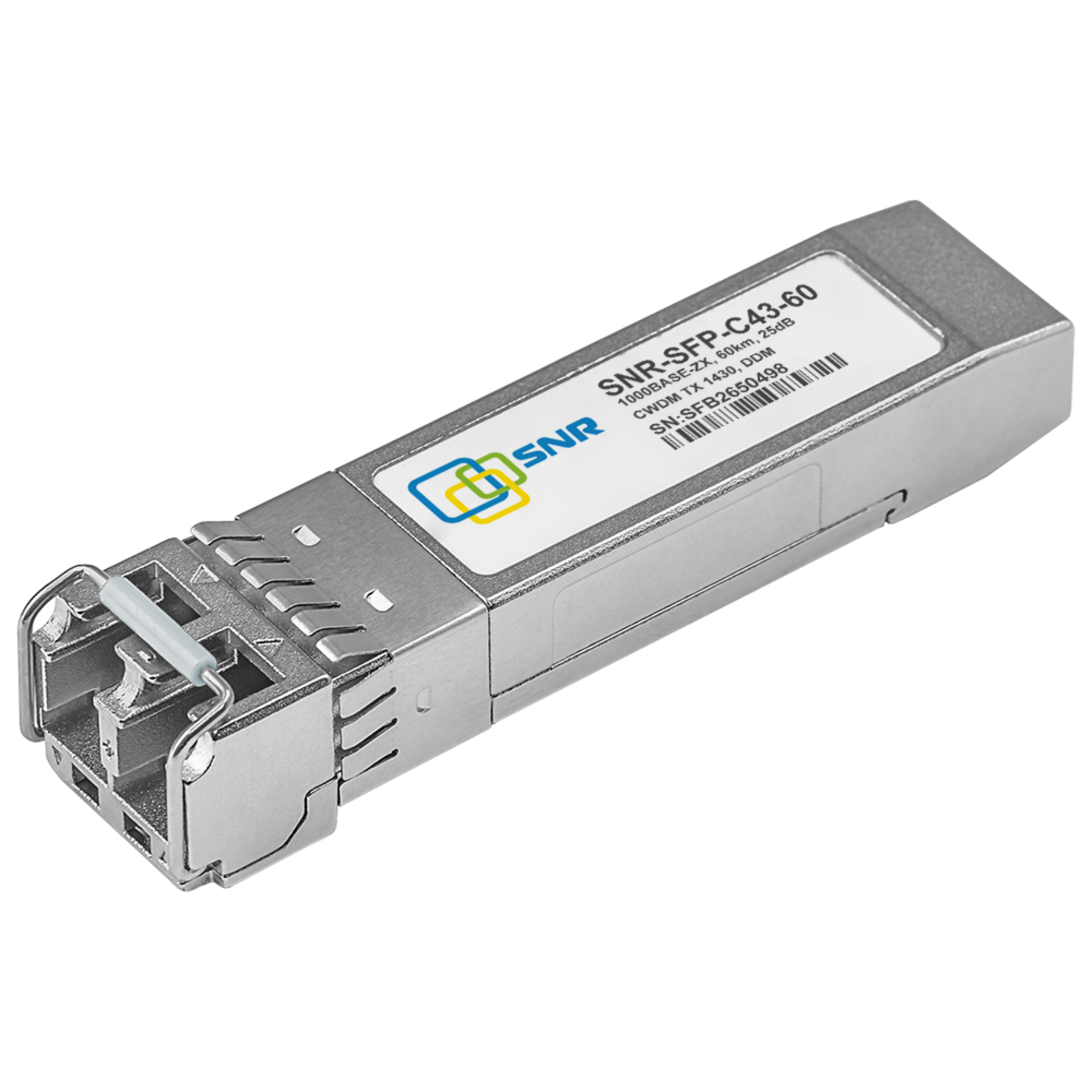 Модуль SFP CWDM оптический, дальность до 60км (25dB), 1430нм