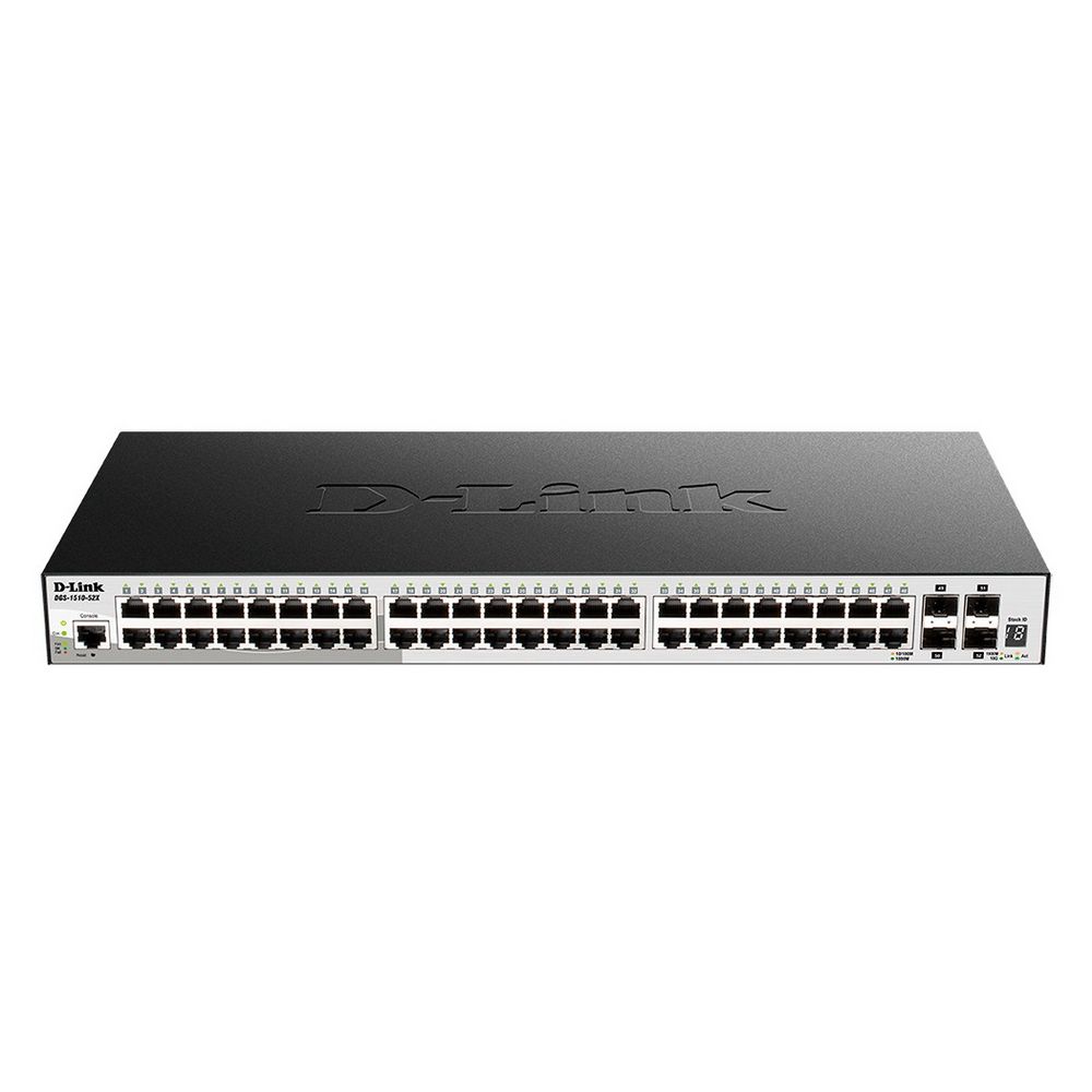 Коммутатор D-Link DGS-1510-52X/A2A 48G 4SFP+ настраиваемый