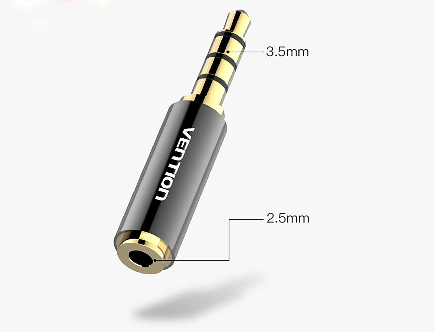 Переходник Vention Jack 2.5 mm F/3.5mm M Vention micro jack 2.5 mm (f) - mini jack 3.5 mm (m) (BFBB0)
