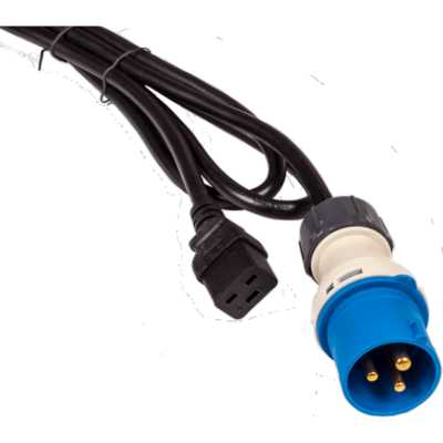 Кабель питания Lanmaster LAN-PP9M/19-2.5-BK