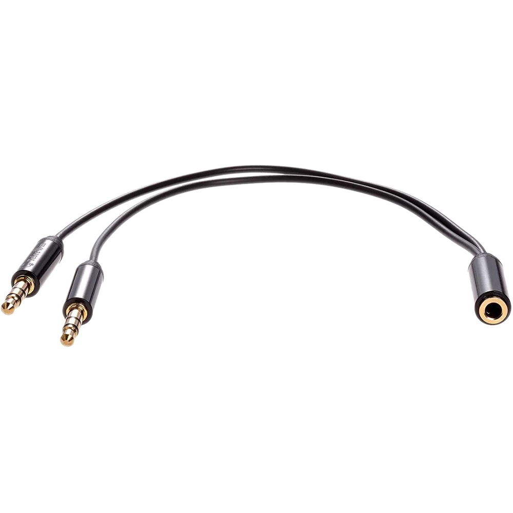 Кабель-адаптер 2*3.5ST(M)/3.5 ST(F), 0.2м, Telecom PRO <TAV205M-0.2M> VCOM Адаптер-переходник Telecom Jack 3.5 mm F/2 x Jack 3.5 mm M (TAV205M-0.2M)