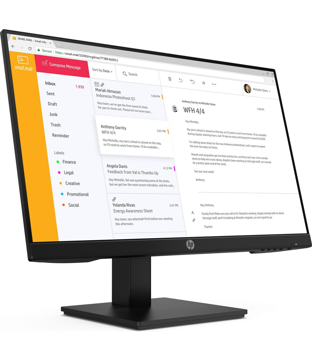 Монитор HP EliteDisplay P24h G4