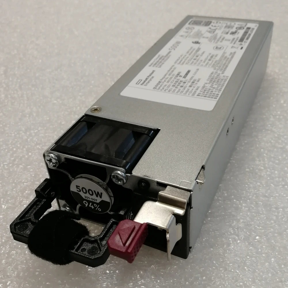 Блок питания HPE 865408-B21 для DL360 DL380 DL385 G10 G9 500W серверный 866729-001 865399-201 HSTNS-PL40 865398-001