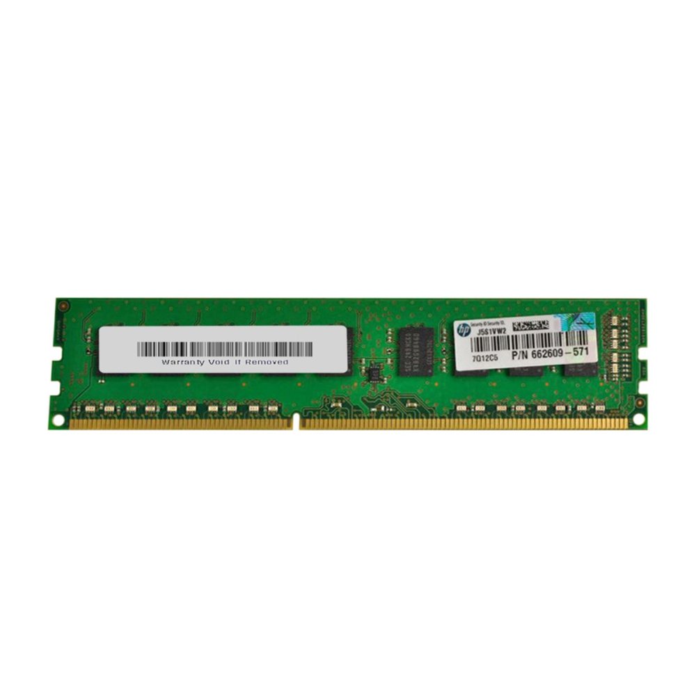 Модуль памяти HP 4GB 1X4GB 1600mhz Pc3-12800 Cl11 Ecc Unbuffered Dual [662609-571]