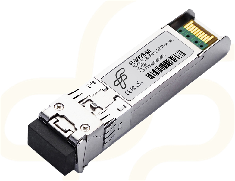 Модуль Модуль оптический FT-SFP28-SR (25Gb, 100m, Tx850nm, MM, LC, DDM). Прошивка Intel (FT-SFP28-SR_Intel)