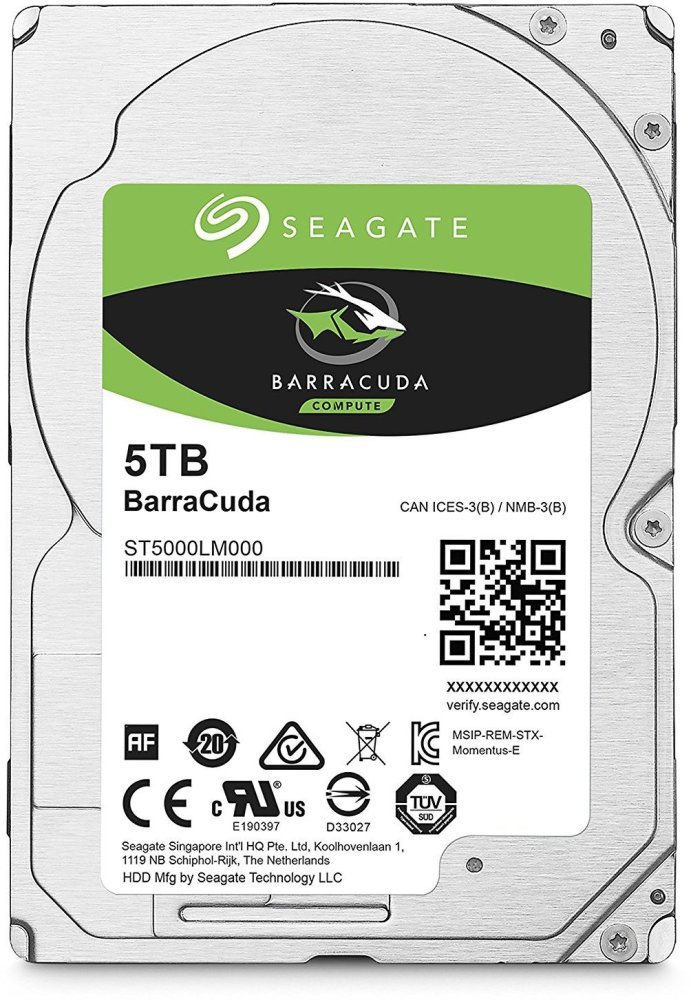 Жесткий диск Seagate SATA-III 5Tb ST5000LM000 Barracuda (5400rpm) 128Mb 2.5"