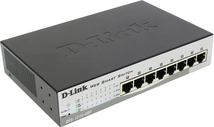 Коммутатор D-link DES-1210-08P (DES-1210-08P/C2A)