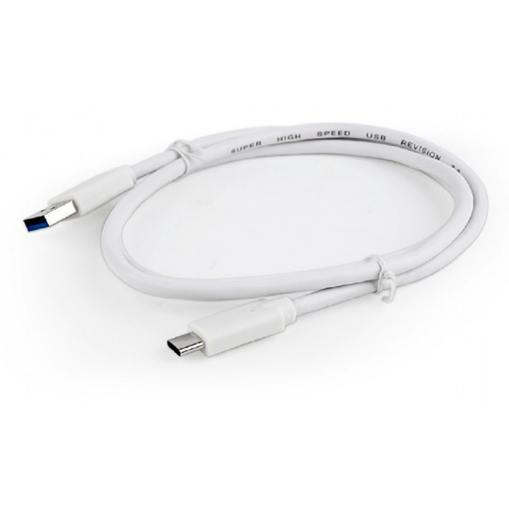 Bion Кабель USB 3.0 AM to Type-C cable (AM/CM), 1 m, white. 5 Гбит/с . 3A (36W) [BXP-CCP-USB3-AMCM-1M-W]