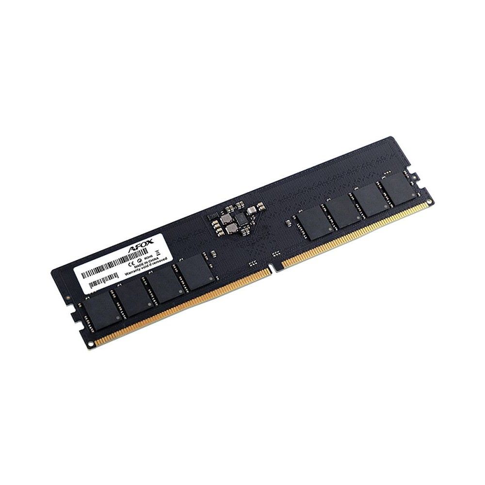Модуль памяти Afox 32GB DDR5 5200Mhz UDIMM Single Channel Package (1x32GB) PC5-41600, 288- Pin, Non-ECC, Un-Buffered, CL42-42-42-83, 1.1V