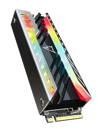 Твердотельный накопитель Netac NV3000 RGB PCIe 3 x4 M.2 2280 NVMe 3D NAND SSD 500GB, R/W up to 3400/2000MB/s, with heat sink & RGB