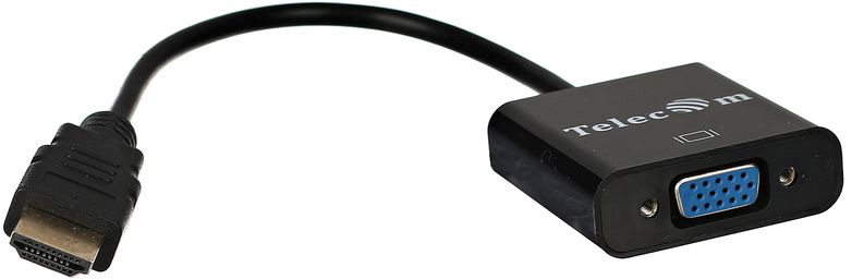 Кабель-переходник HDMI(M) -> VGA(F) Telecom [TA558] VCOM Telecom HDMI(M) — VGA(F) (TA558)