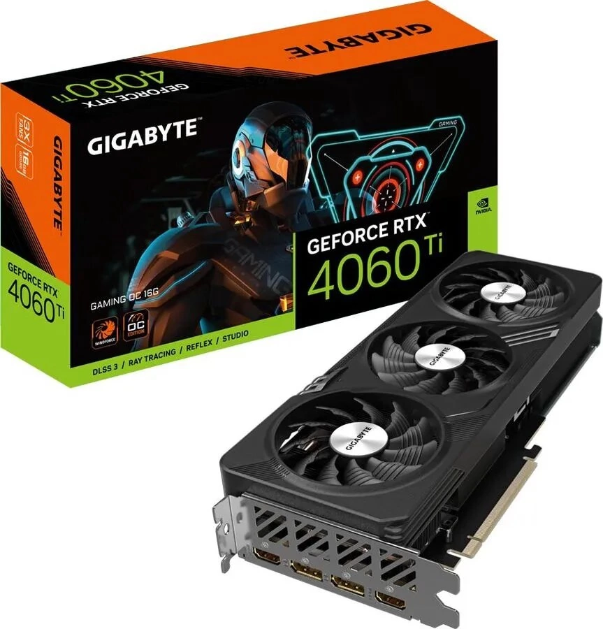 Видеокарта Gigabyte GeForce RTX 4060Ti GAMING (GV-N406TGAMING-16GD)