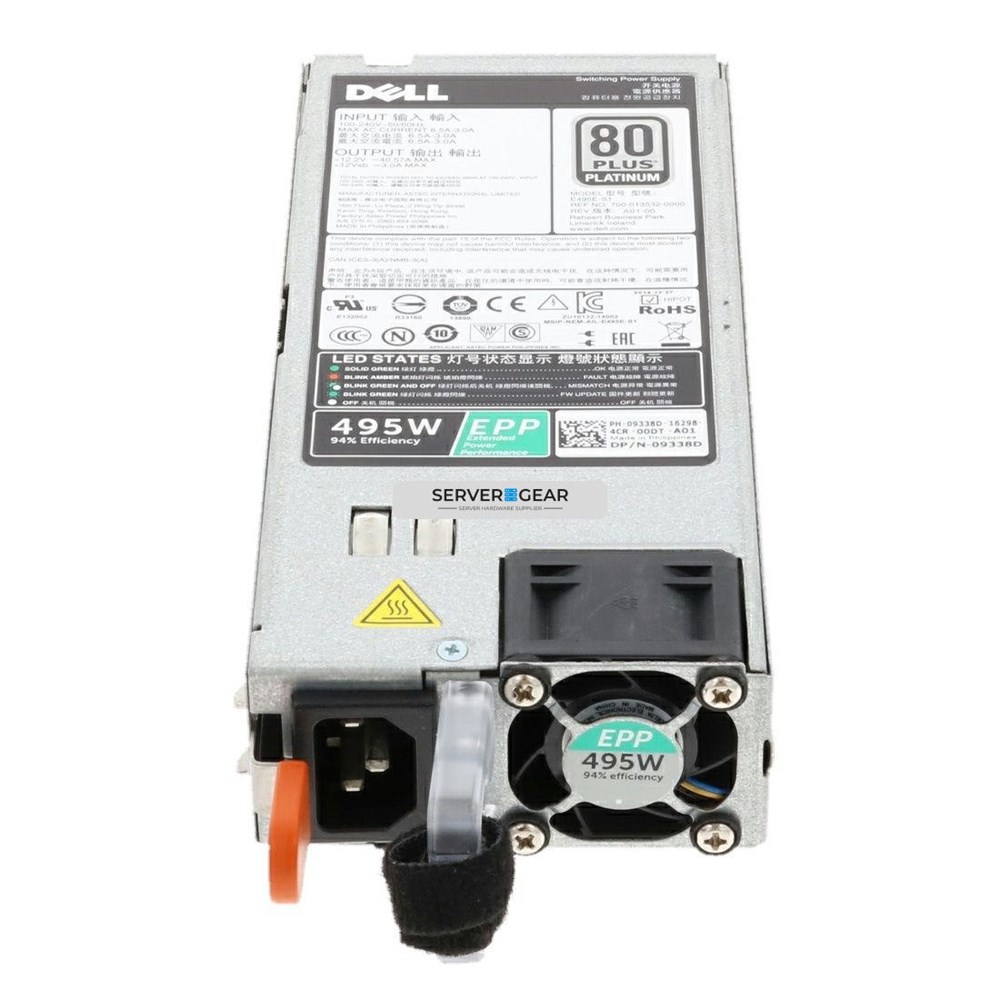 2FR04 Блок питания PSU 495W R630 R730 R730XD T430 T630