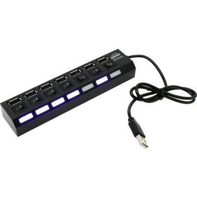 Разветвитель USB 5bites HB27-203PBK