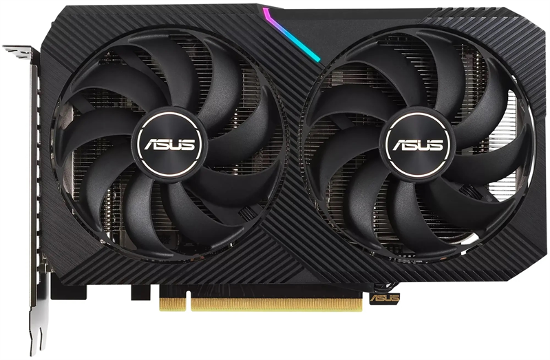 Видеокарта ASUS DUAL-RTX3050-O8G-V2//RTX3050 DVI HDMI DP 8G D6; 90YV0GH6-M0NA00 (DUAL-RTX3050-O8G-V2)