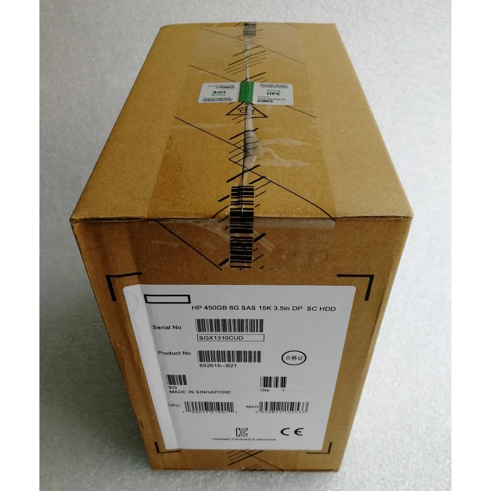 Жесткий диск HP 652615-B21 450 ГБ 6G 15K SAS 3.5' серверный HDD 652615-S21, 653951-001, 533871-002, F0450FATFE, 516810-002, EF0450FARMV