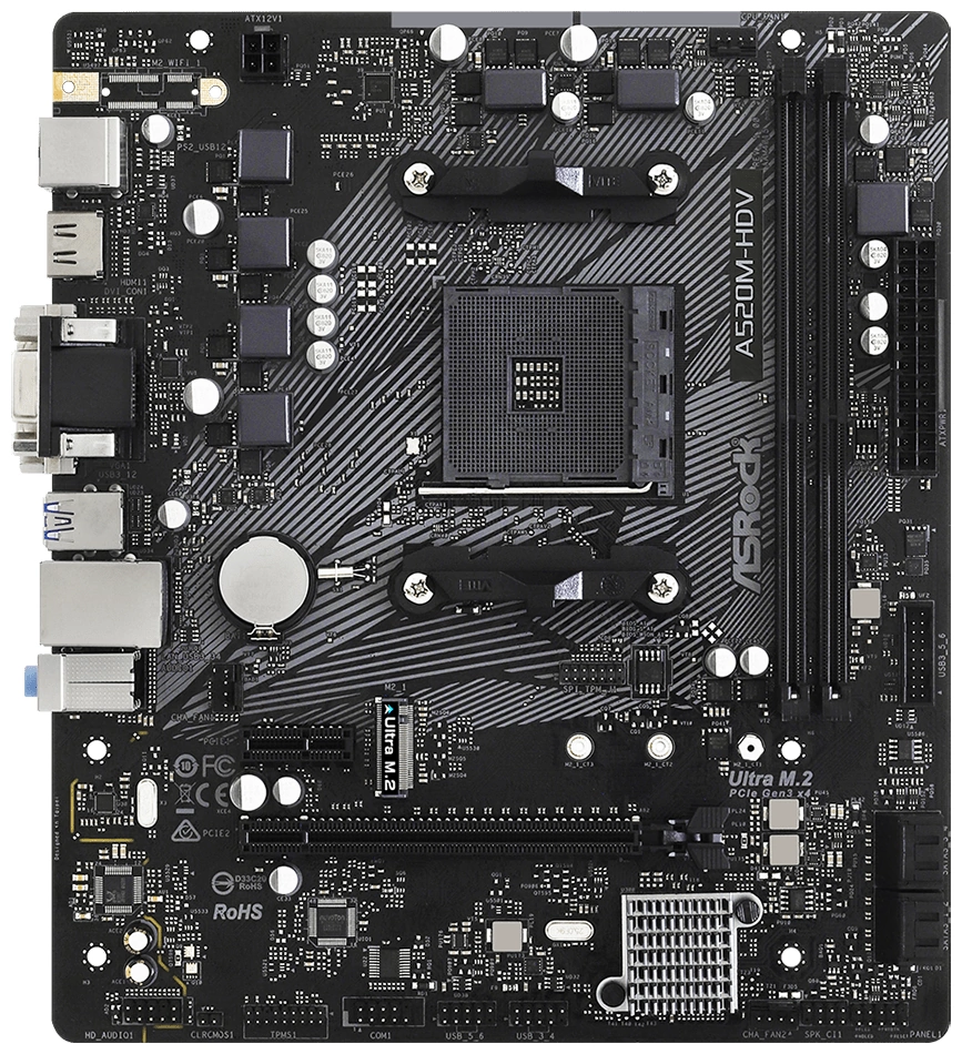 Материнская плата Asrock A520M-HDV