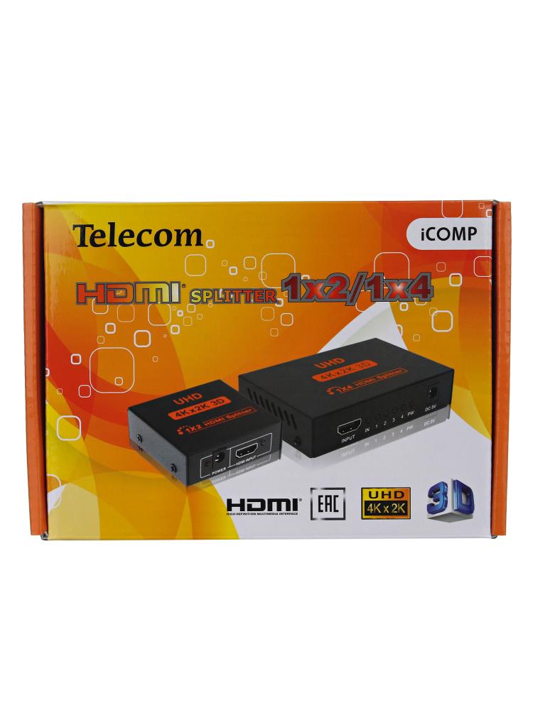 Telecom Разветвитель HDMI 1=>2 4k@30Hz [6937510891719]