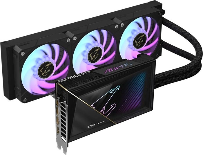 Видеокарта Gigabyte RTX5080 XTREME WATERFORCE 16GB GDDR7 256bit 3xDP HDMI 3FAN RTL в Санкт-Петербурге