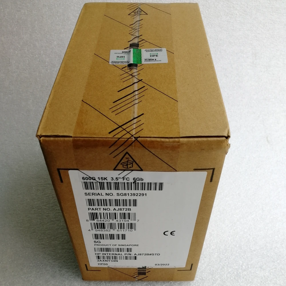 Жесткий диск HP AJ872B 600 ГБ 15K 4G FATA FC LFF 3.5 DP серверный 495808-001 BF600DAJZT 9FN004-044 56977512 495277-006