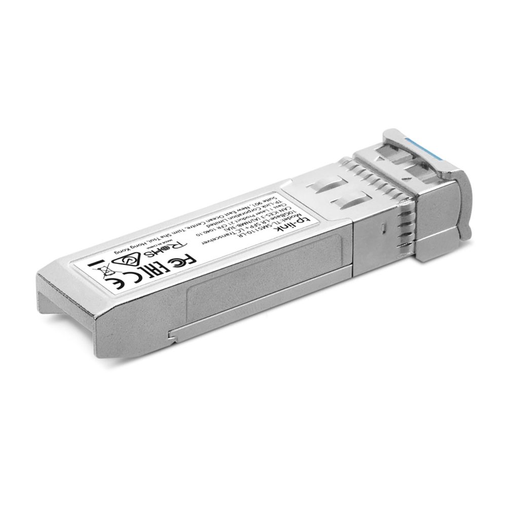TP-Link 10GBase-LR SFP+ трансивер, одномодовый 1310 нм, дуплексный разъём LC, дальность до 10 км (TL-SM5110-LR)