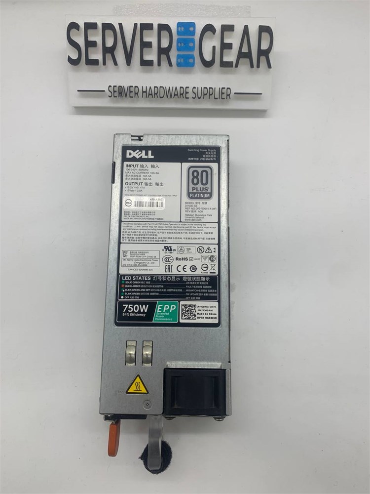450-AJSC Блок питания Dell PE Hot Swap 750W Power Supply