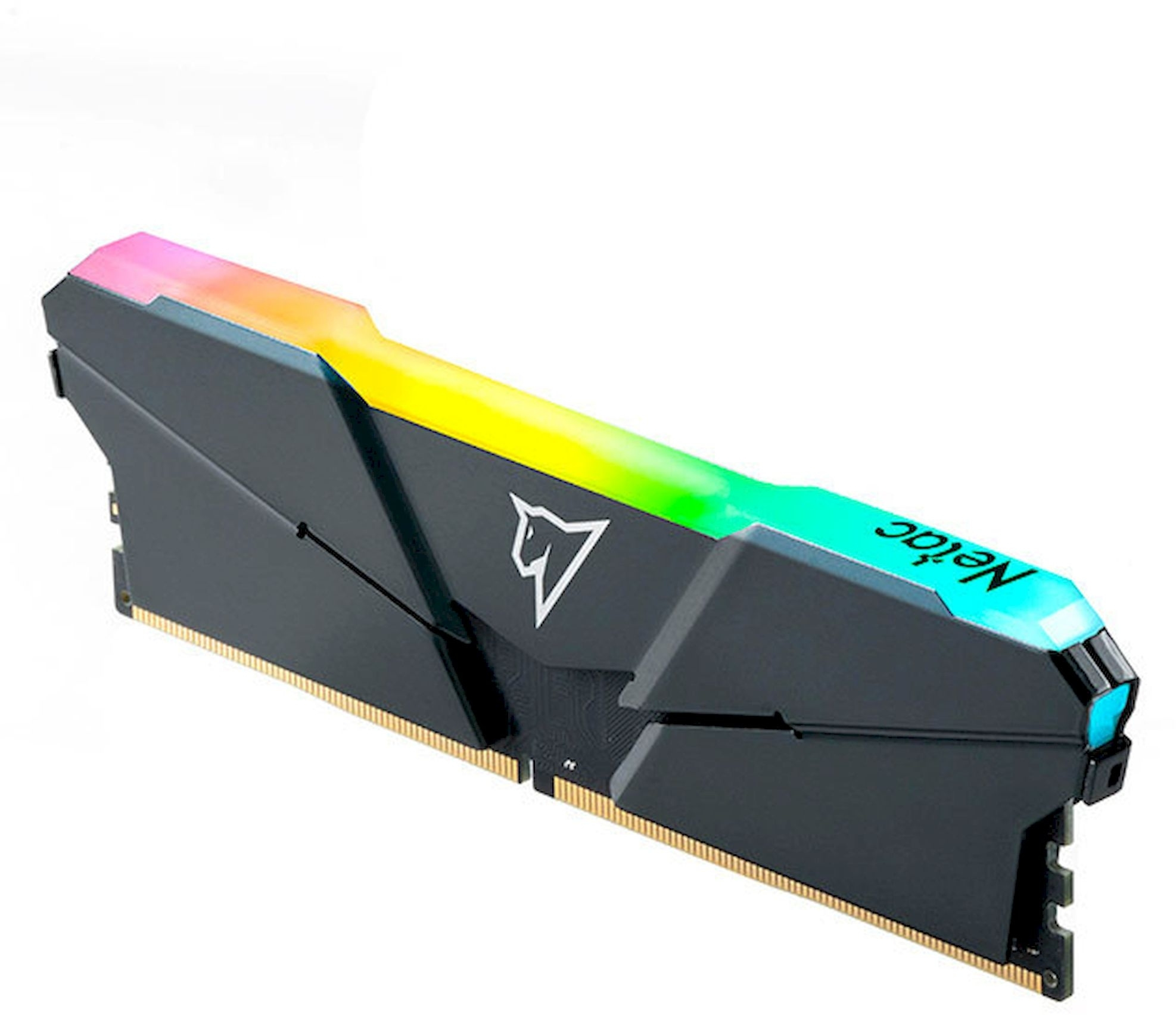 Модуль памяти Netac Shadow RGB DDR4-3200 16Gb (8Gb x 2) C16 Grey