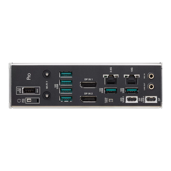 Материнская плата ASUS PRO WS TRX50-SAGE WIFI A, AMD TRX50, 4*DDR5, 4*SATA, 3*M.2, 2 x SlimSAS, 6*USB 3.2, 1*USB 2.0,Type-C, DP, 4*PCIx16, CEB; 90MB1LE0-M0EAY0