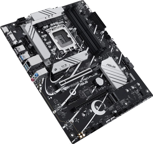 Материнская плата ASUS PRIME B760-PLUS, LGA1700, B760, 4*DDR5, HDMI+DP+VGA, 4xSATA3 + RAID, M2, Audio, Gb LAN, USB 3.2, USB 2.0, ATX; 90MB1EF0-M0EAY0 (PRIME B760-PLUS)