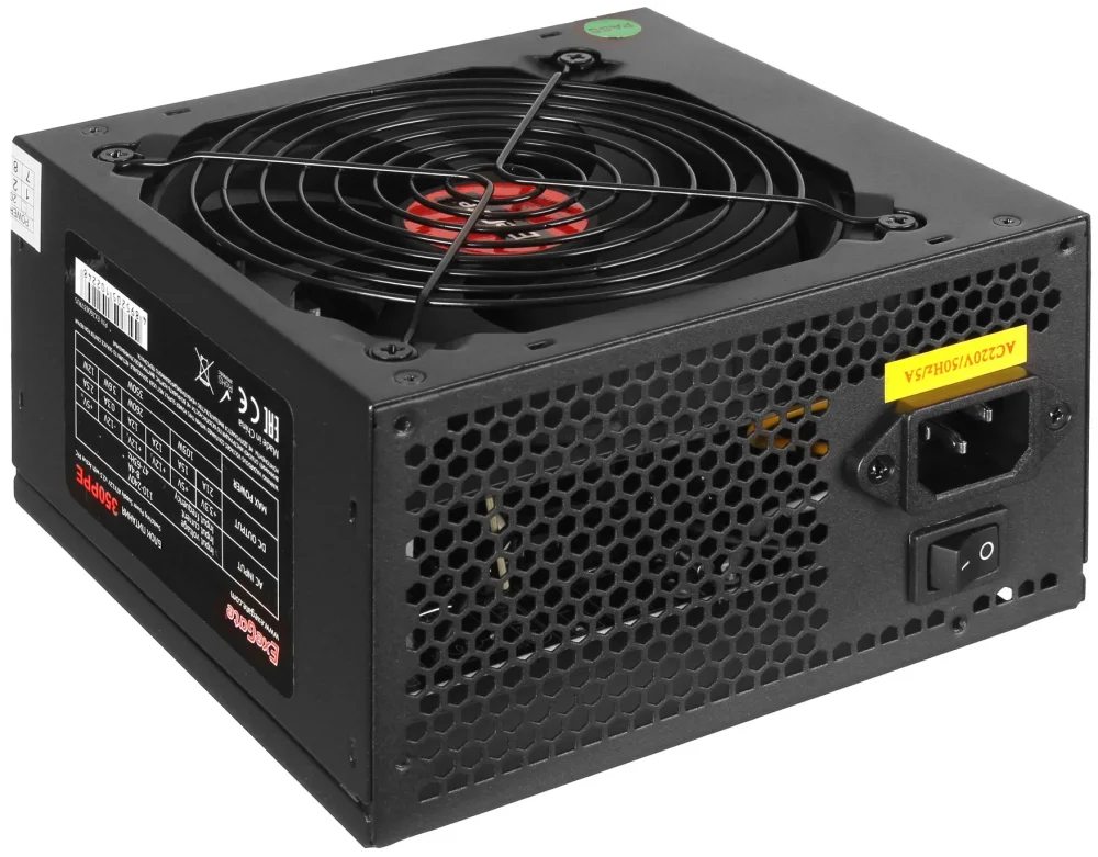 Exegate EX260644RUS Блок питания 650W Exegate 650PPE, ATX, black, APFC, 12cm, 24p+4p, PCI-E, 5*SATA, 3*IDE, FDD