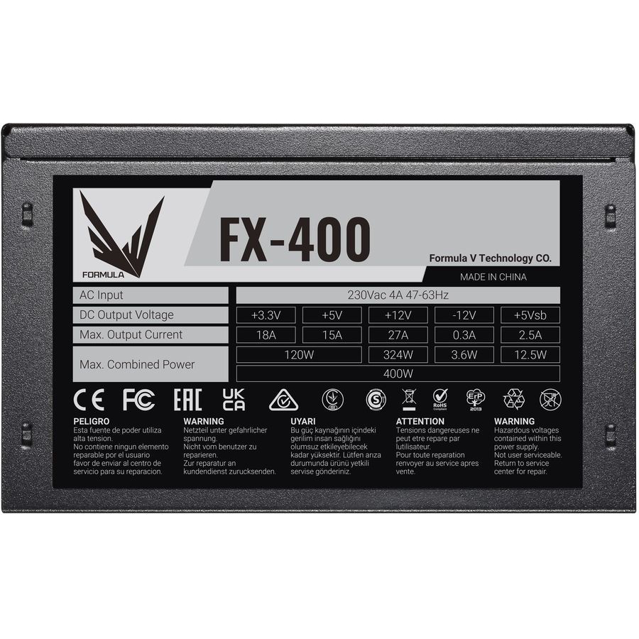 Блок питания Formula ATX 450W FX-450 (24+4+4pin) APFC 120mm fan 3xSATA RTL