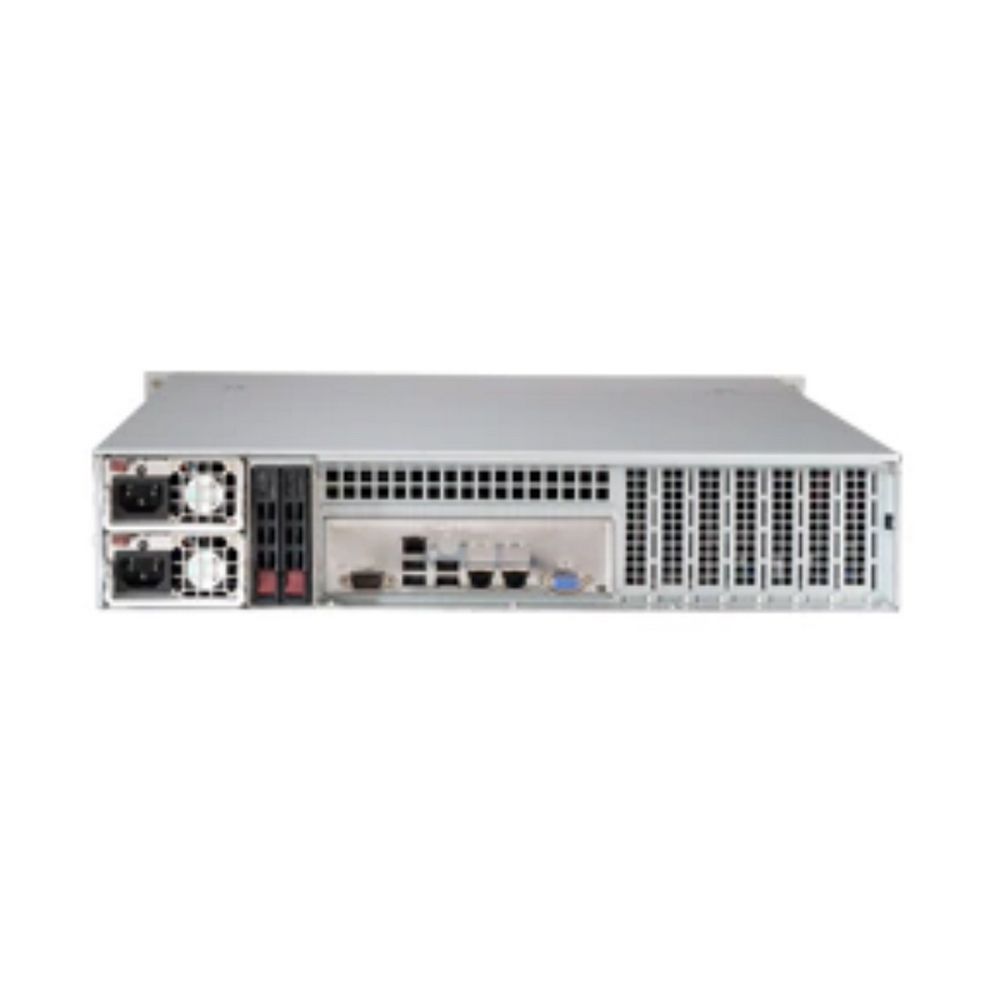 Шасси серверное Supermicro SuperChassis 2U 826BAC12-R1K23LPB/ HDD(12)LFF+opt.HDD(2)SFF/7xLP/2 x1200W/Backplane 12xSAS3/SATA3/NVMe4 (CSE-826BAC12-R1K23LPB)