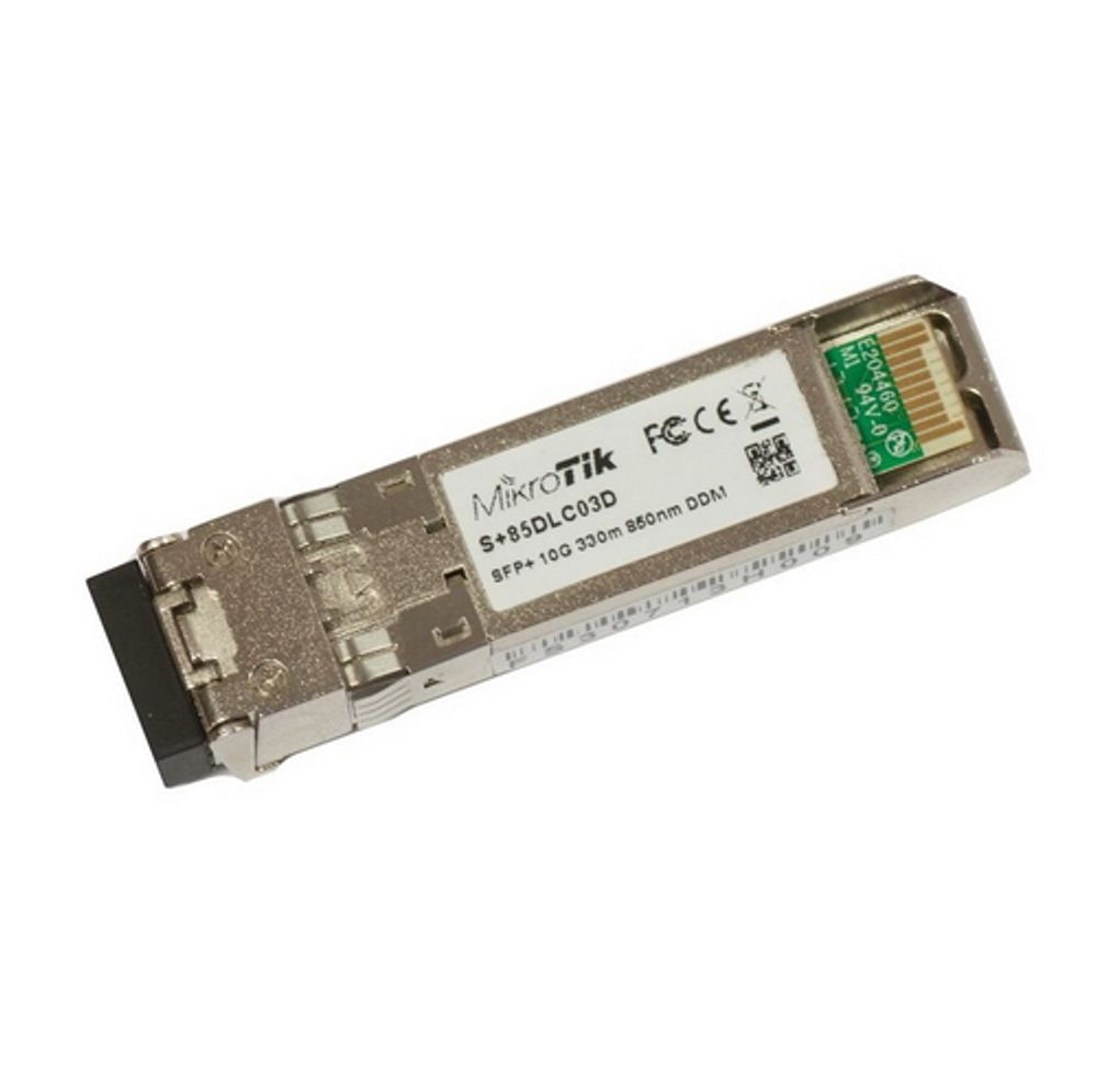 Трансивер MikroTik SFP+ module 10G MM 300m 850nm Dual LC-connector (S+85DLC03D)