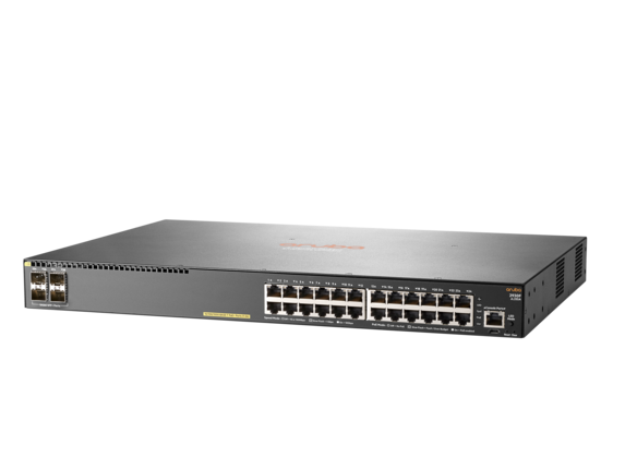 Сетевой коммутатор Hewlett Packard Enterprise Aruba 2930F, 24G, PoE+, 4SFP+ (JL255A#ABB)