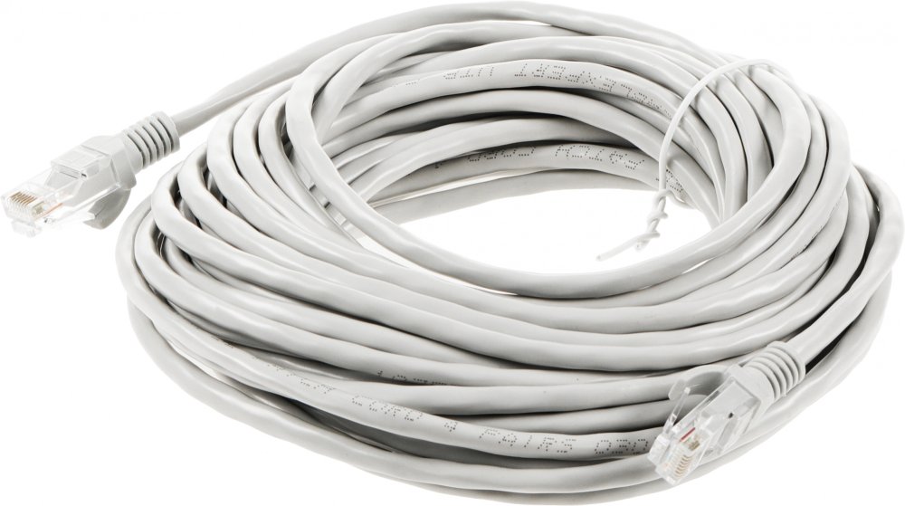 Патч-корд PP12-10M 1000G UTP 4 пары cat5E CCA molded 10м серый RJ-45 (m)-RJ-45 (m)