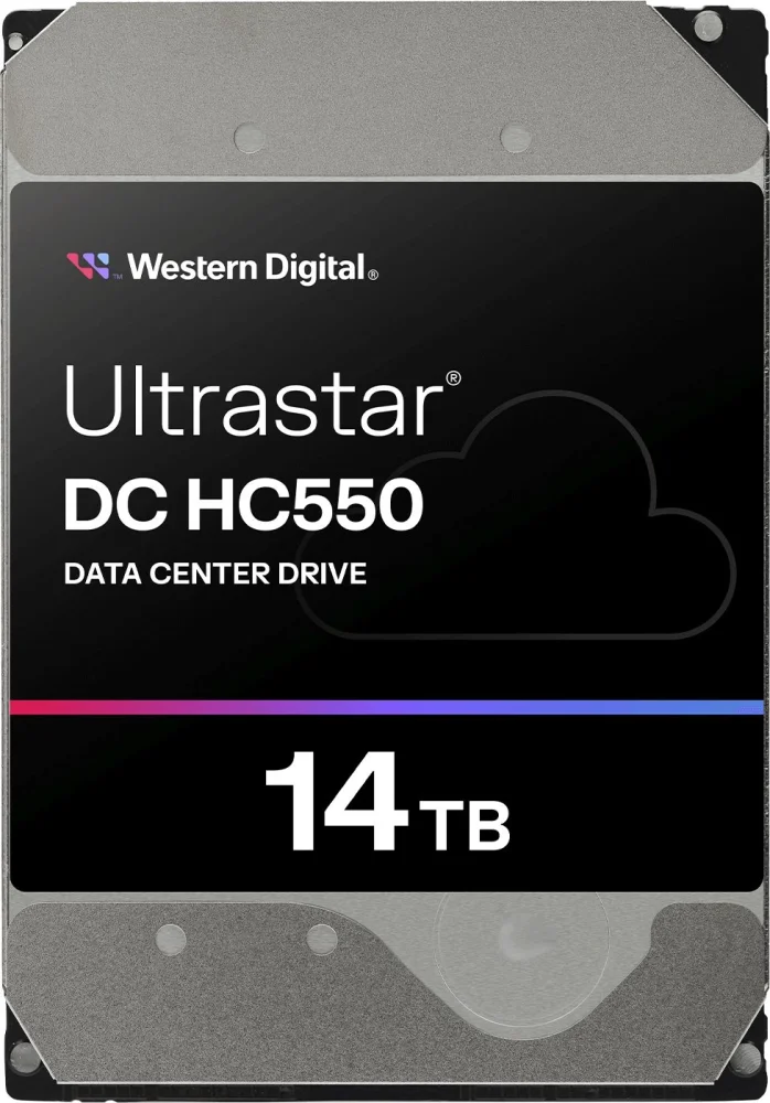 Жесткий диск WD SATA-III 16TB 0F38468 WUH721816ALE6L4 Server Ultrastar DC HC550 512E (7200rpm) 512Mb 3.5"