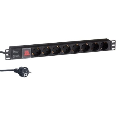 Блок розеток Exegate ServerPro PDU-19H804 Al-8S-EU2.5CU-SW