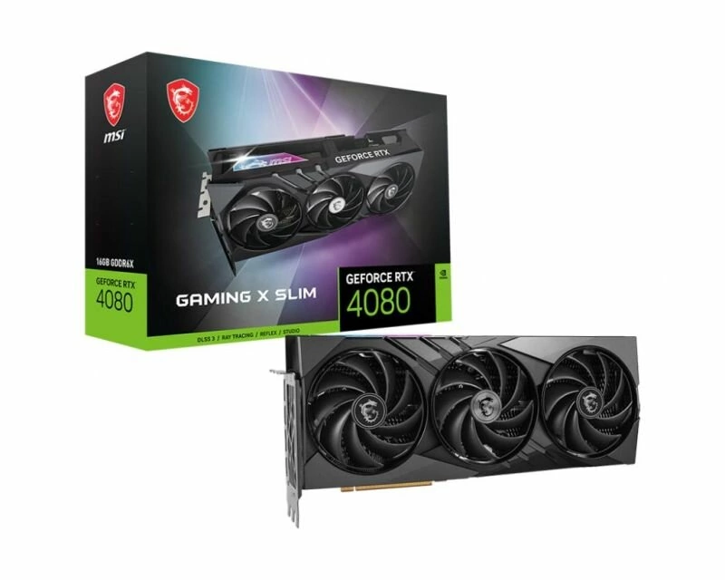 Видеокарта MSI GeForce RTX 4080 GAMING X SLIM 16G (4080 16GB GAMING X SLIM)
