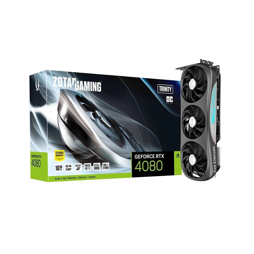 Видеокарта Zotac nVidia GeForce RTX 4080 Super Trinity OC White 16Gb (ZT-D40820Q-10P)