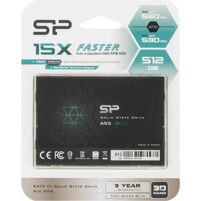 SSD диск Silicon Power Ace A55 512Gb SP512GBSS3A55S25