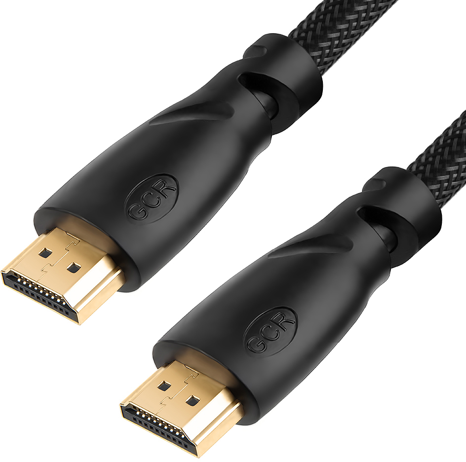 GCR Кабель 3.0m HDMI 2.0, HDR 4:2:2, Ultra HD, 4K 60 fps 60Hz/5K*30Hz, 3D, AUDIO, 18.0 Гбит/с, 28/28 AWG, OD7.3mm, тройной экран, черный нейлон (GCR-HM811-3.0m)