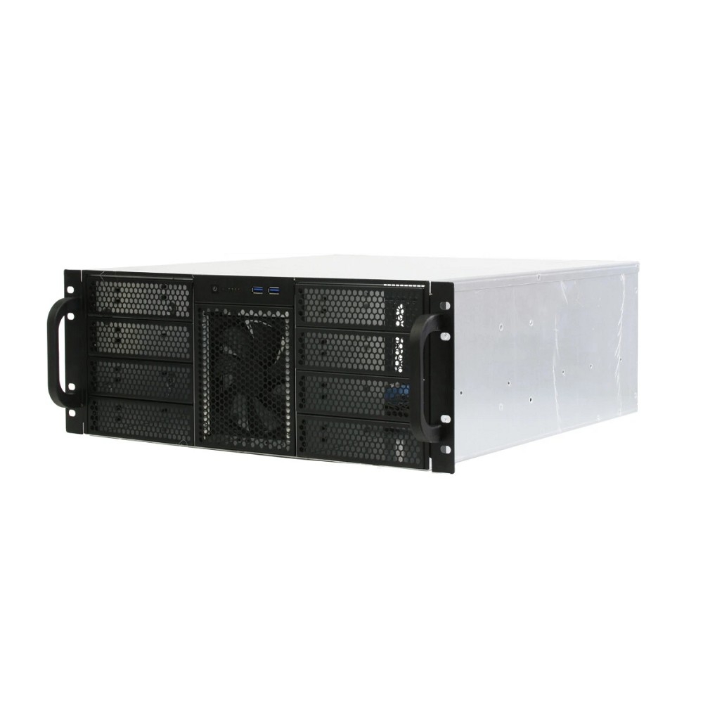 Procase Корпус 4U server case,8x5.25+5HDD,черный,без блока питания,глубина 550мм,MB CEB 12"x10,5", панель вентиляторов 3*120x25 PWM
