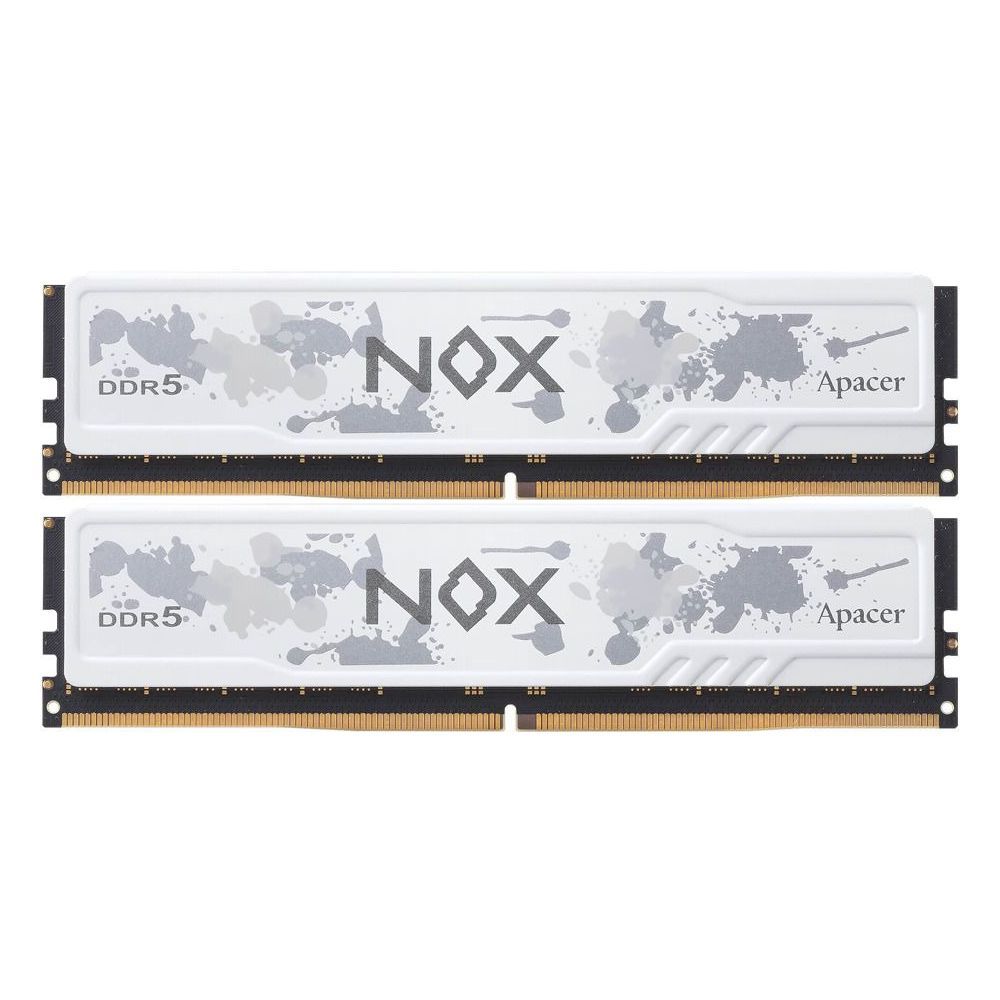 Модуль памяти Apacer 32GB DDR5 6400 DIMM OC NOX White w/HS, kit 2x16GB CL32, 1.4V